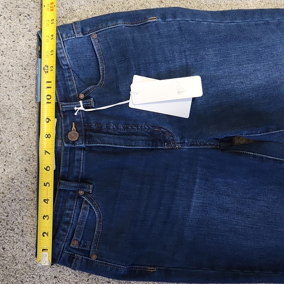 New Soft Surroundings The Ultimate Cropped Bootcut Jeans Ripple Dark Wash 4 - Picture 6 of 13